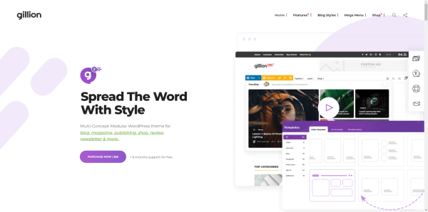 Gillion - Multi-Concept Blog Template