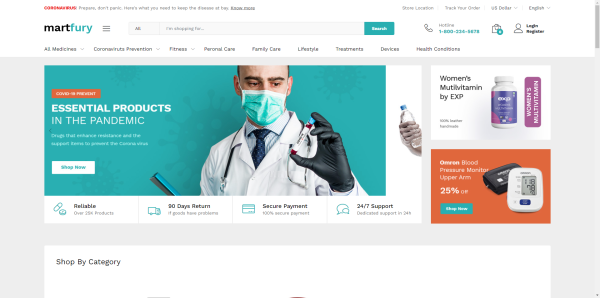 Martfury - Marketplace HTML Template
