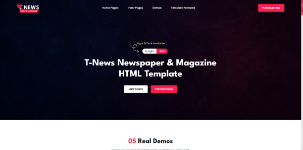 Newspaper - Blog & Magazine HTML Template
