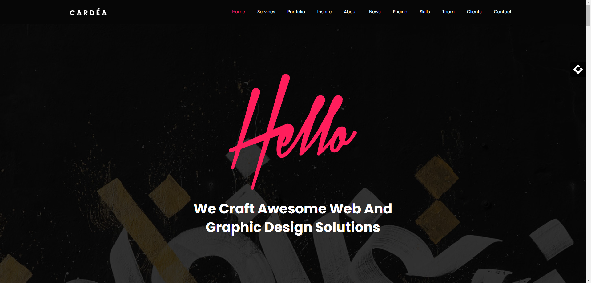 Tides - One-Page Portfolio Template