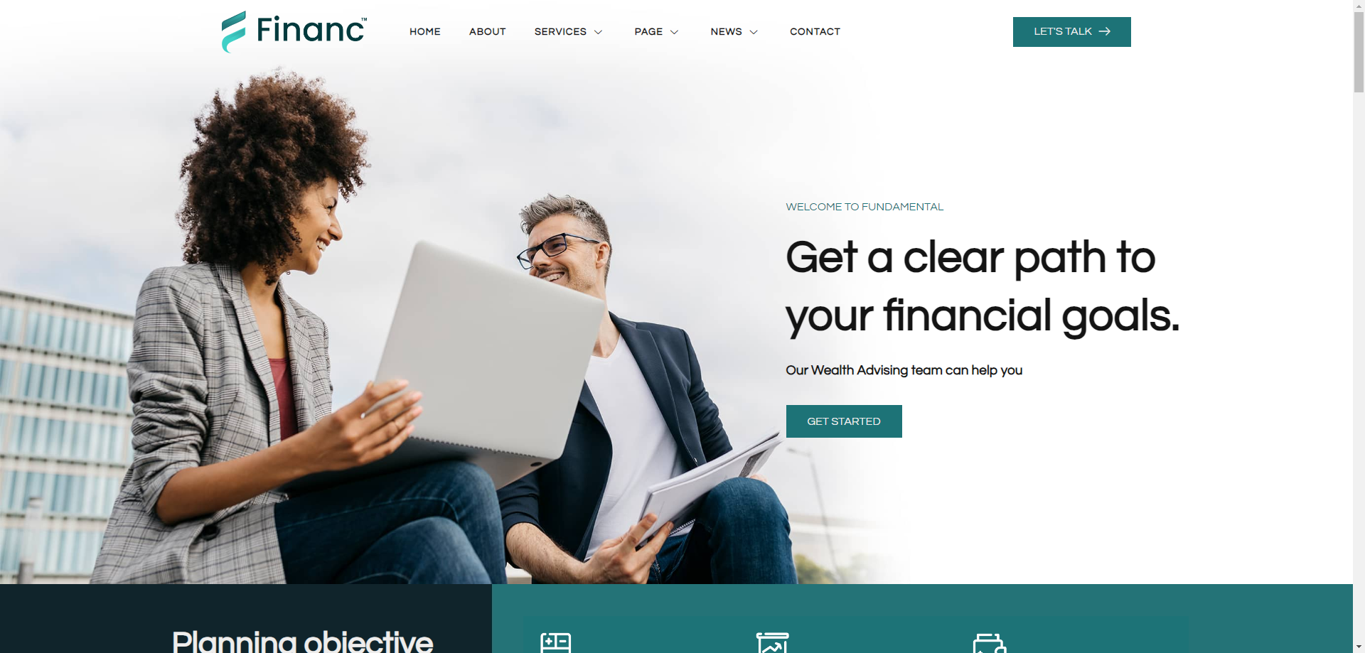 Consult - Financial Advisor Template