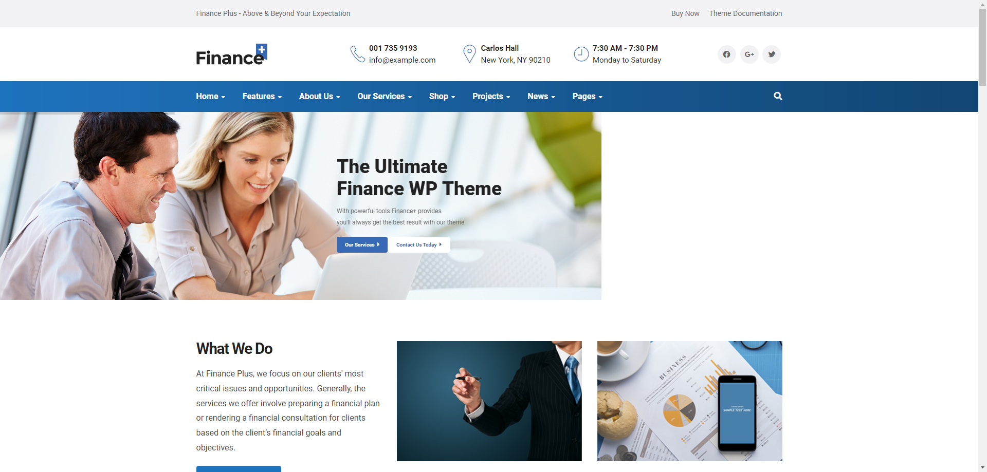 FinancePlus - Corporate Consulting Template
