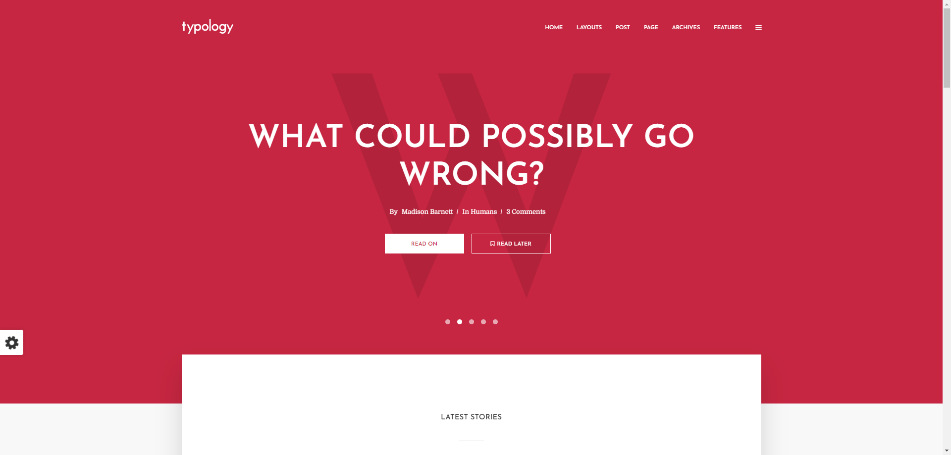 Typology - Minimal Text-Based Blog Template